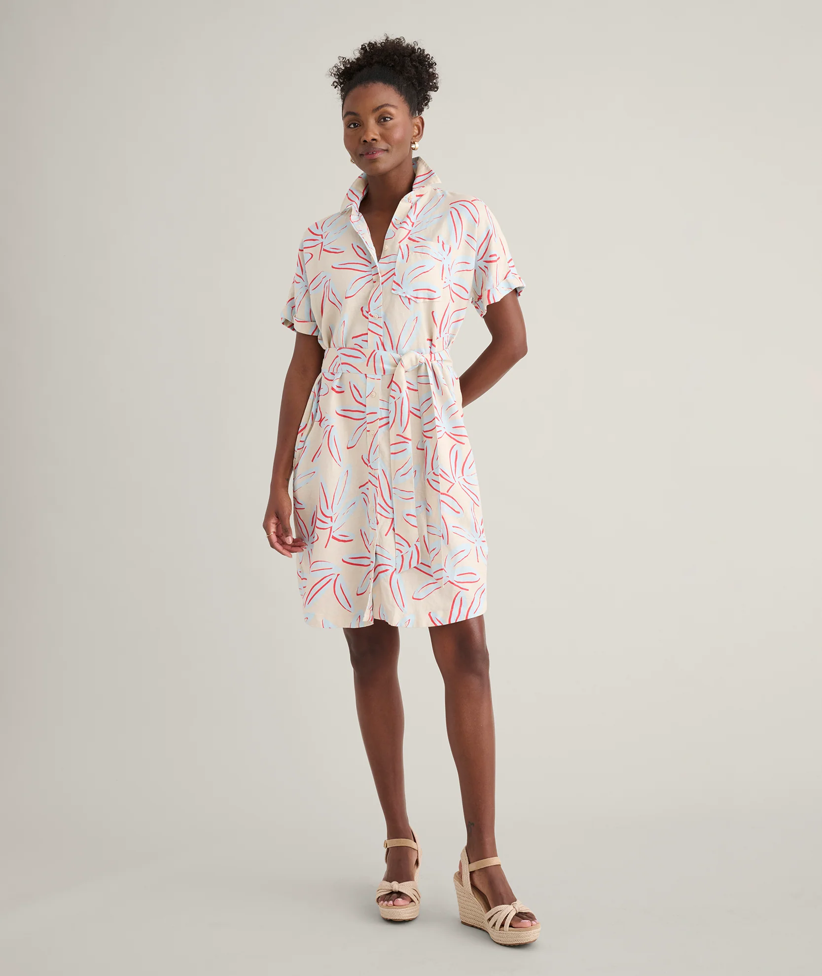 Linen Blend Betty Dress - Image 3