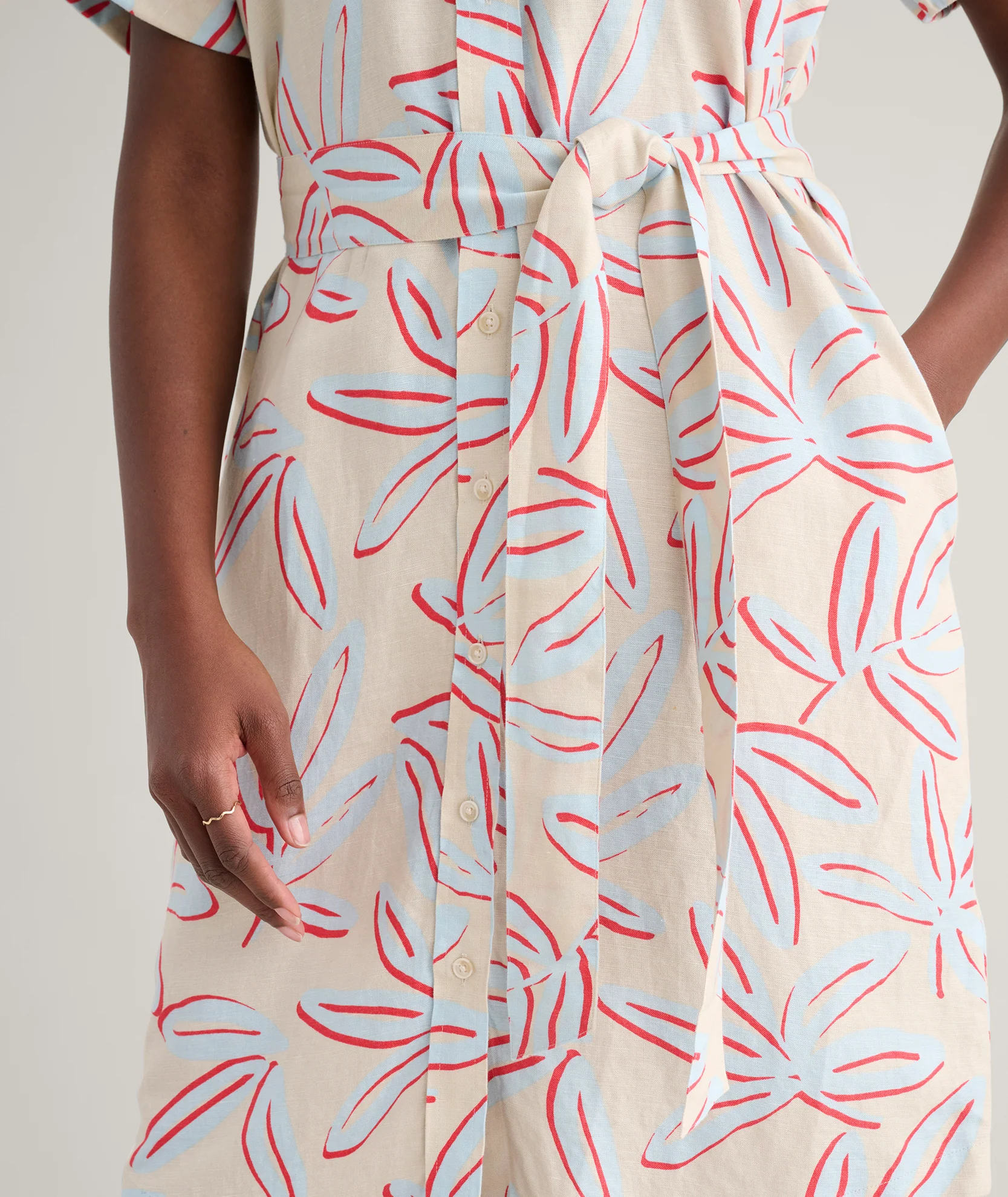 Linen Blend Betty Dress - Image 5