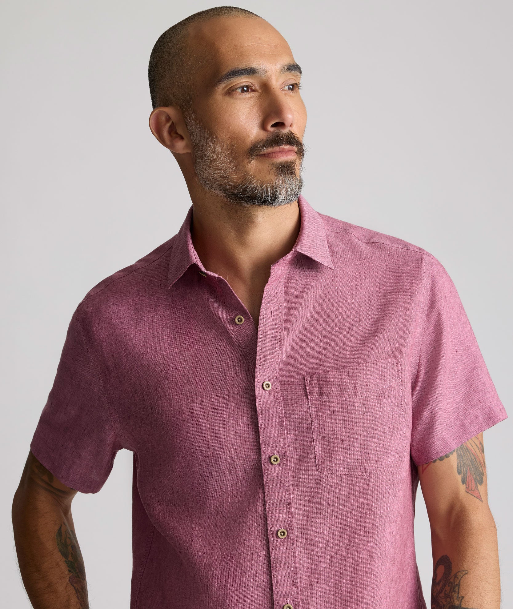 Wrinkle-Resistant Linen Short-Sleeve Cameron Shirt - FINAL SALE - Image 2