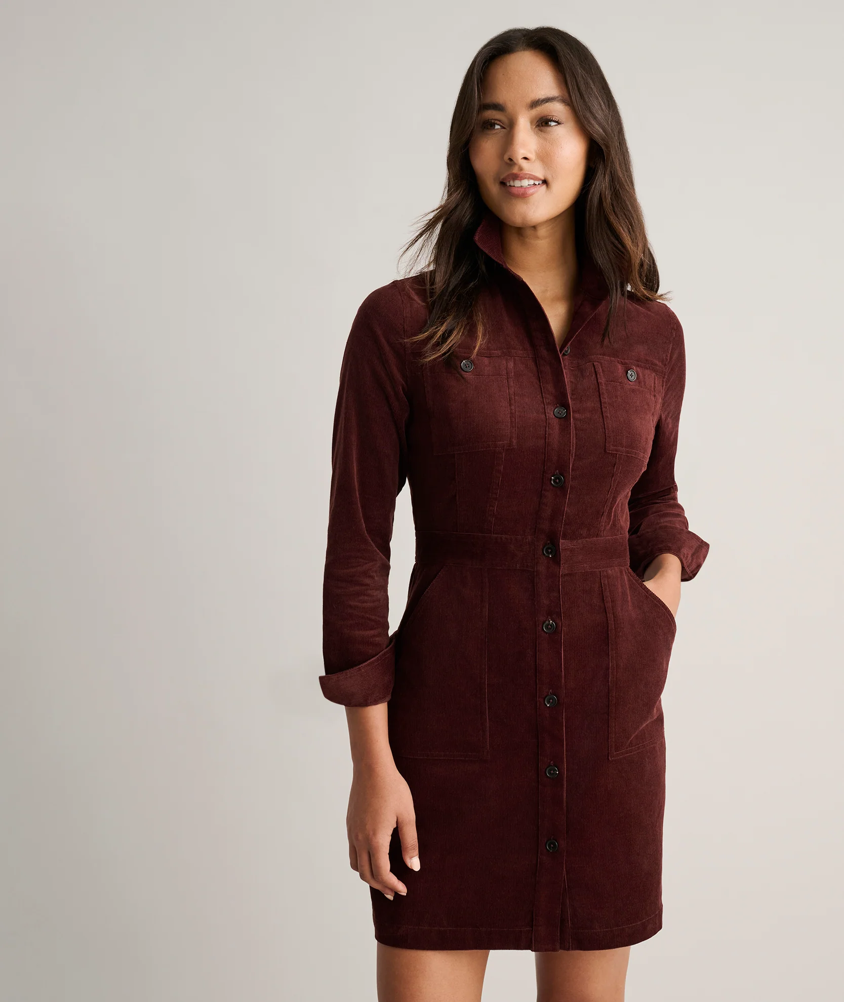 Corduroy Cora Shirt Dress - FINAL SALE