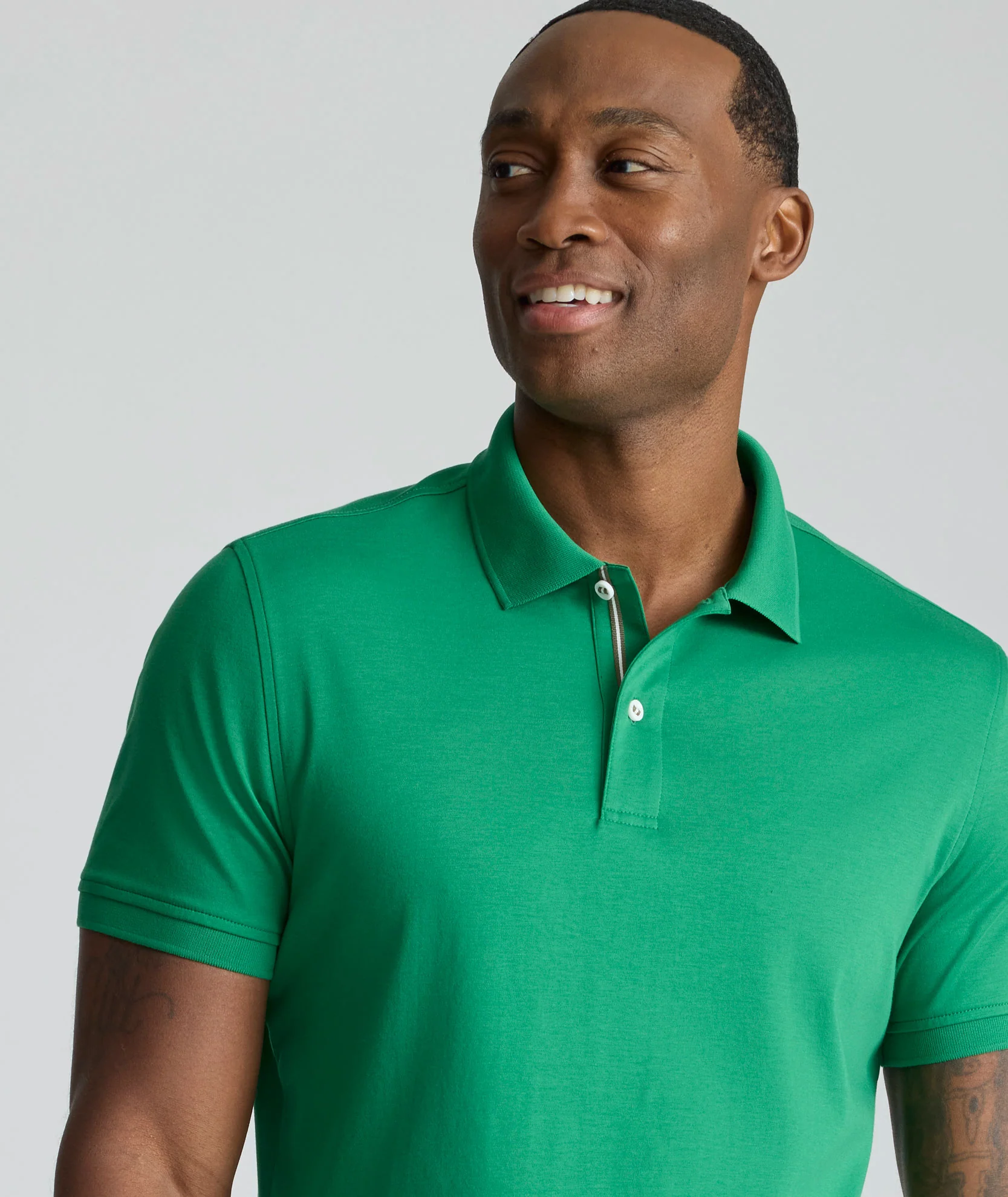 Wrinkle-Free Damaschino Polo - FINAL SALE - Image 2