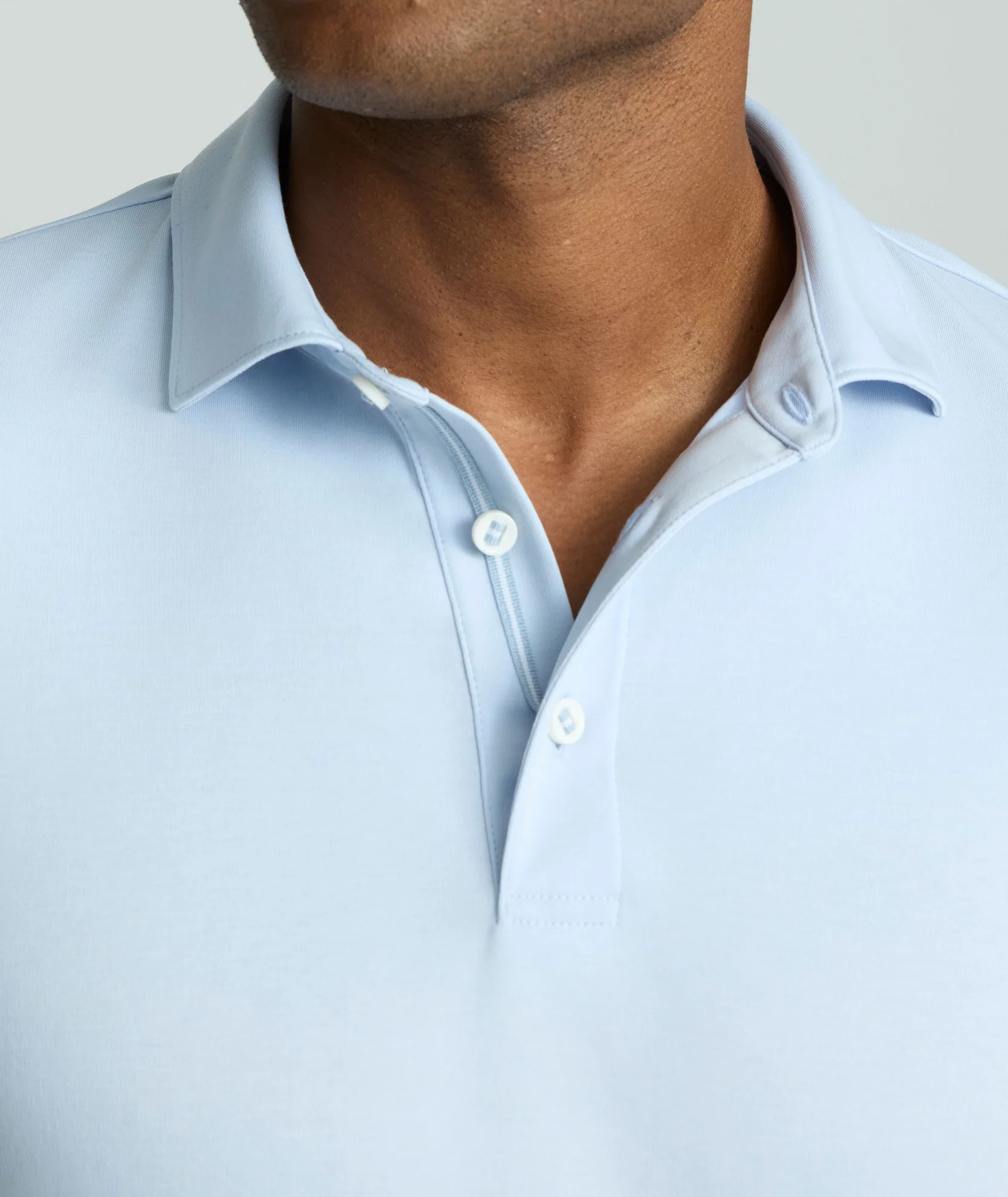 Wrinkle-Free Damaschino Long-Sleeve Polo - FINAL SALE - Image 3