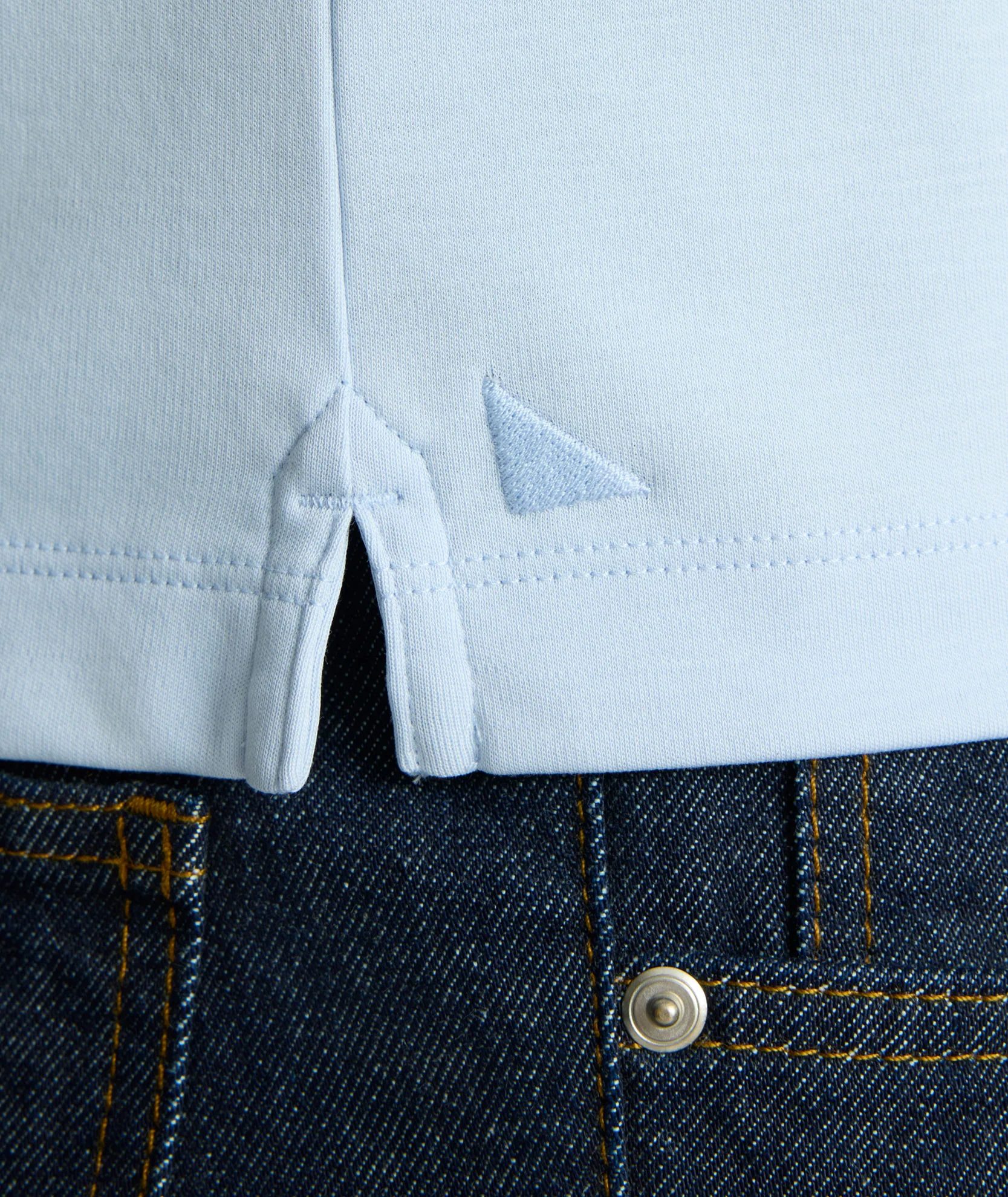 Wrinkle-Free Damaschino Long-Sleeve Polo - FINAL SALE - Image 4