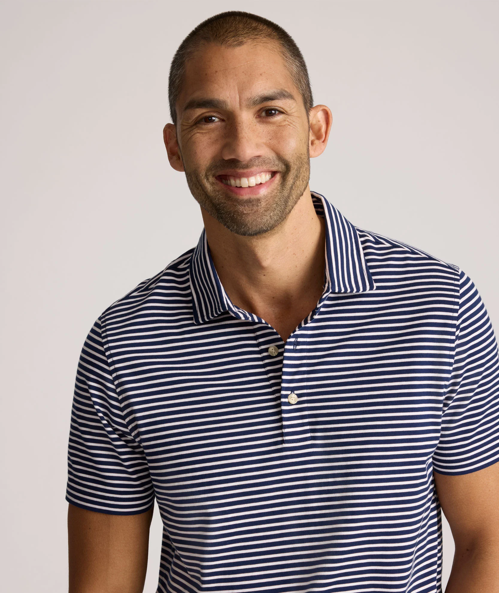 Striped Jersey Performance Polo - Image 2
