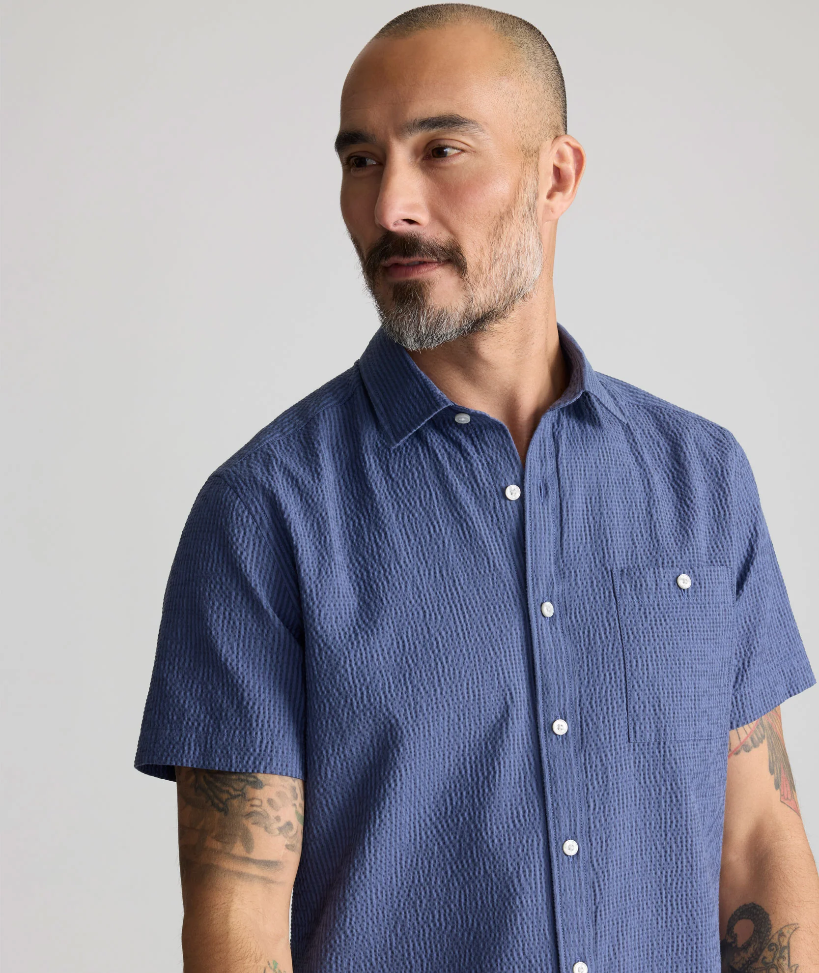 Performance Seersucker Short-Sleeve Shirt - Image 3