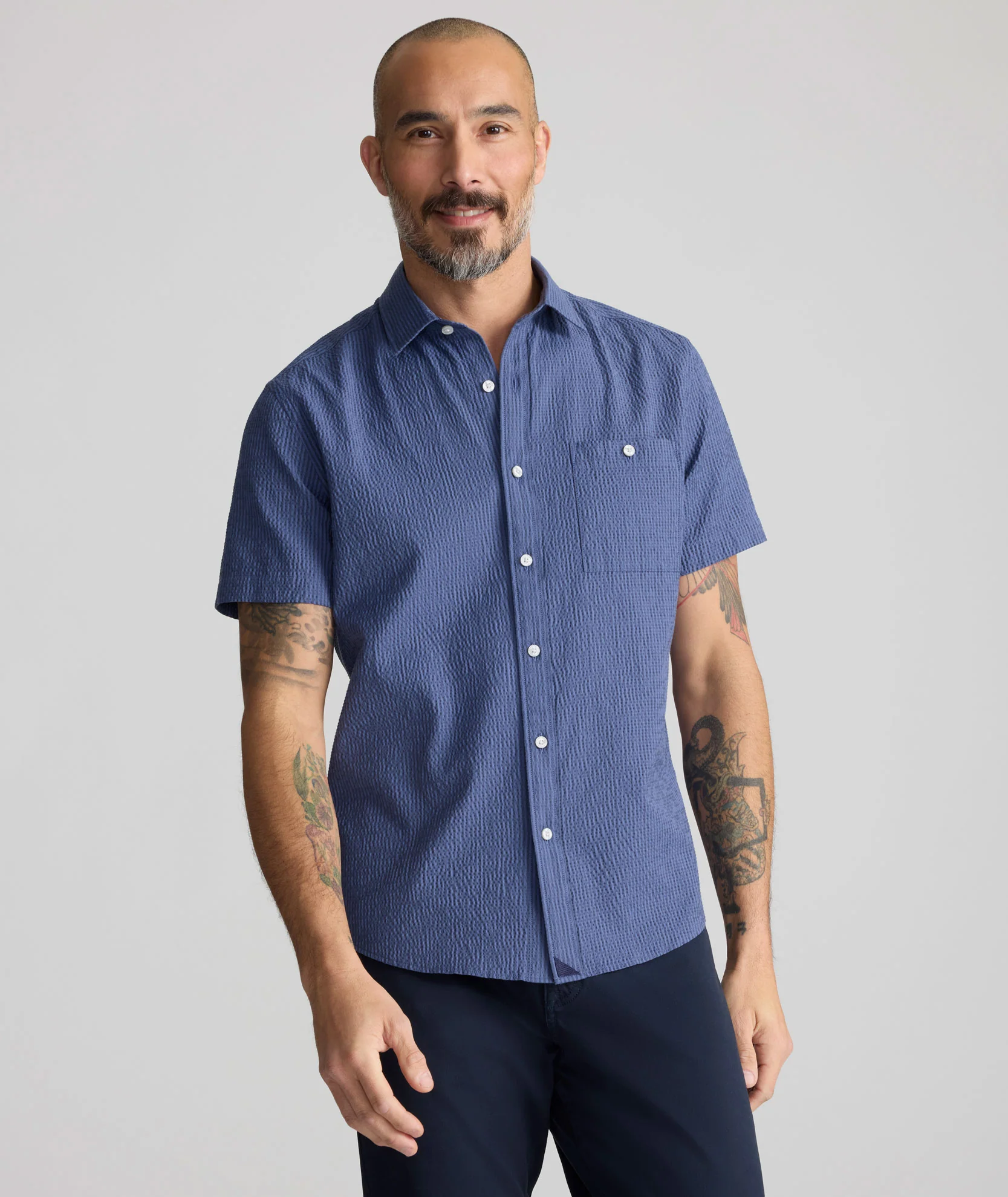 Performance Seersucker Short-Sleeve Shirt - Image 5