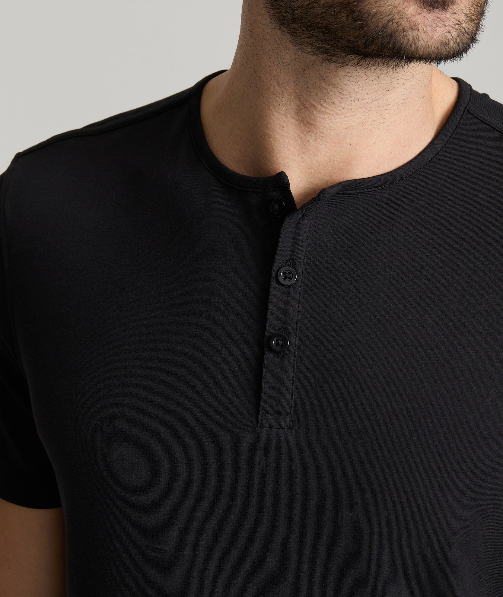 EcoSoft™ Short-Sleeve Henley - Image 3