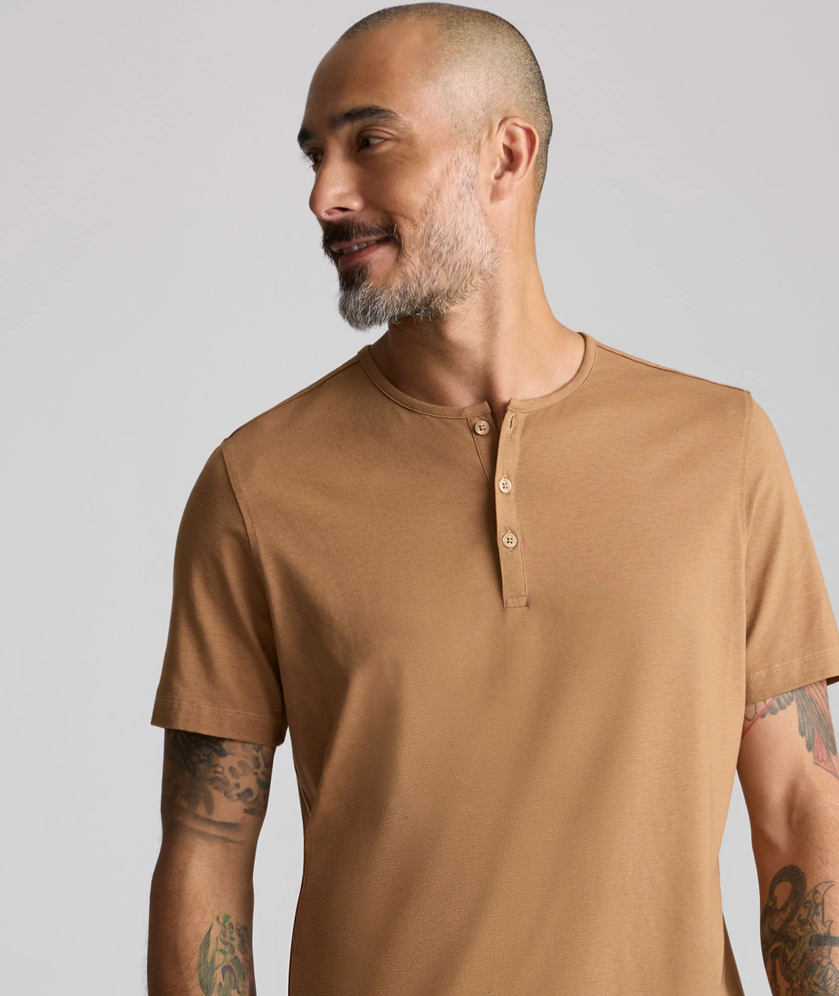 EcoSoft™ Short-Sleeve Henley - Image 2