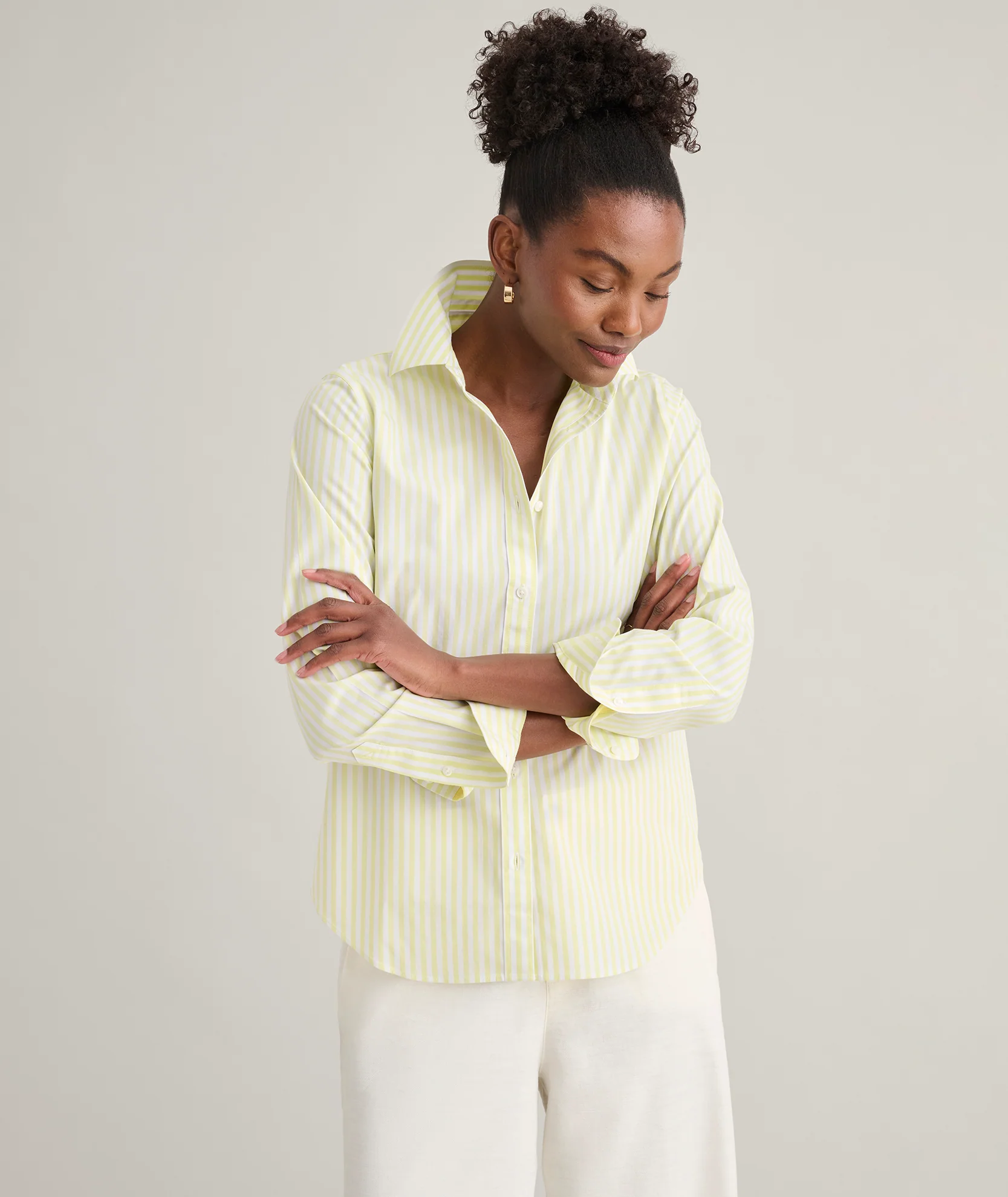 Wrinkle-Free Stretch Cotton Classic Fit Isabella Shirt - Image 3