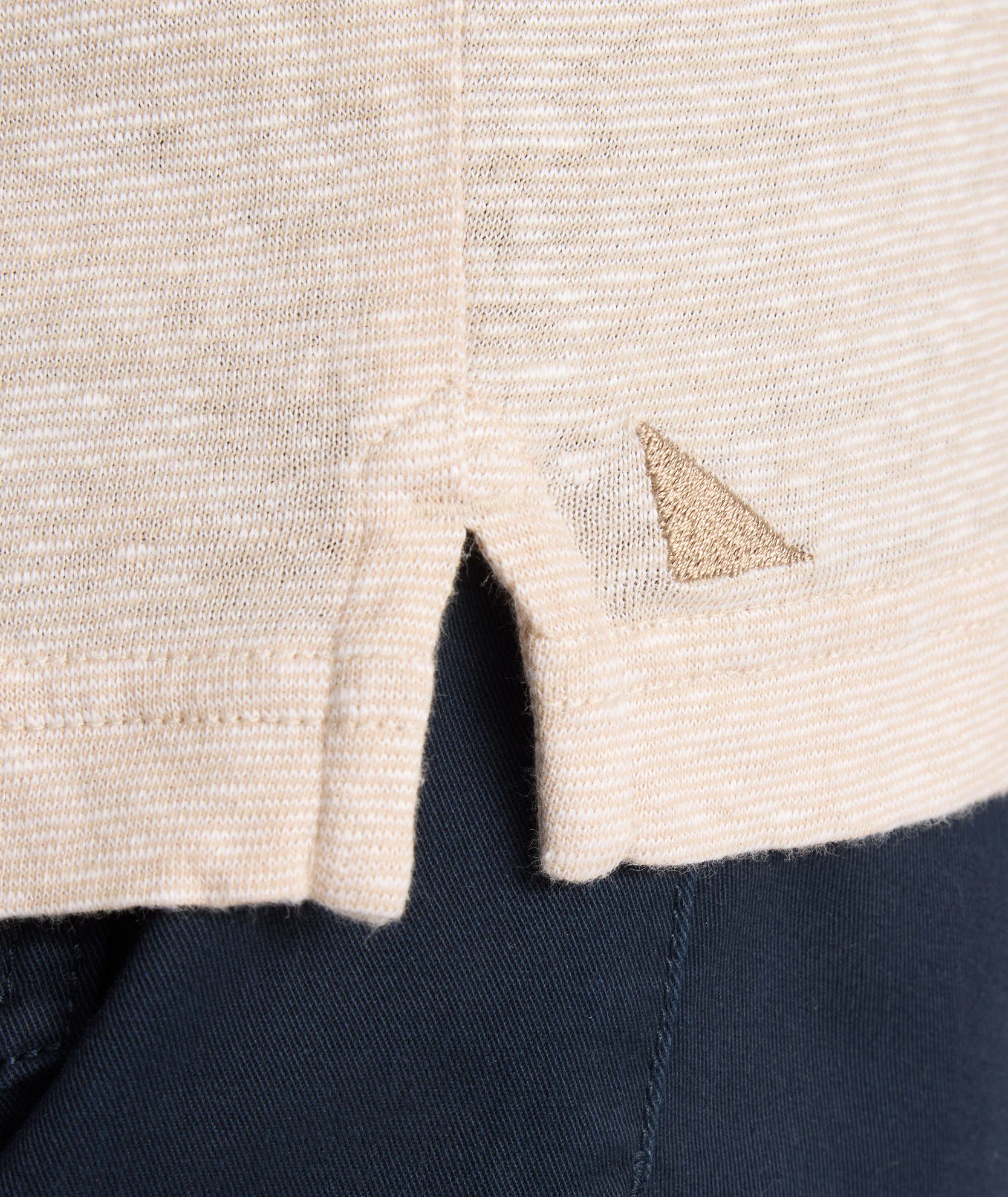 Cotton-Linen Johnny Collar Polo - FINAL SALE - Image 4