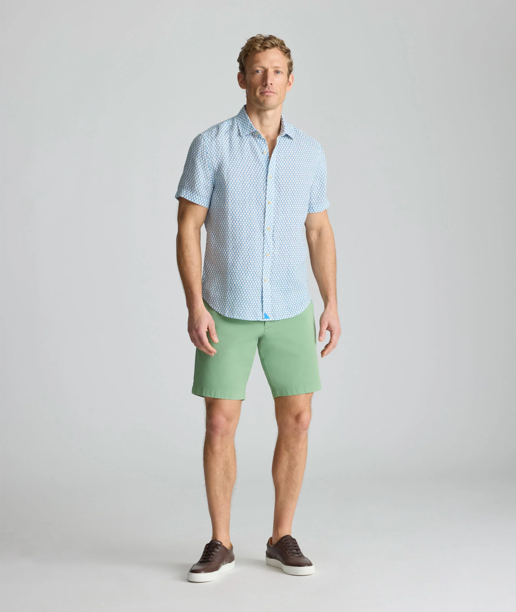 Linen Short-Sleeve Redcroft Shirt - FINAL SALE - Image 4