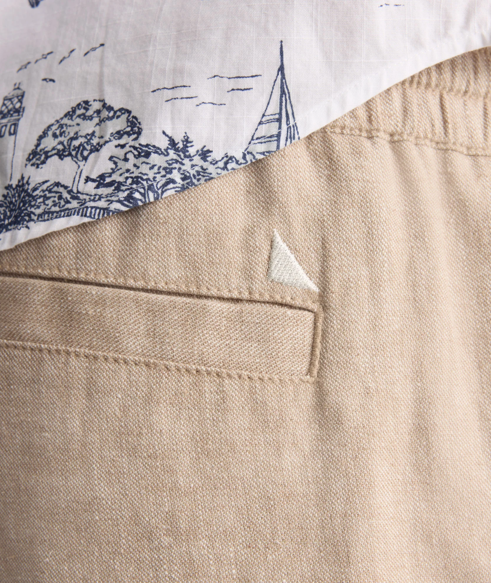 Linen-Cotton Utility Shorts - Image 3