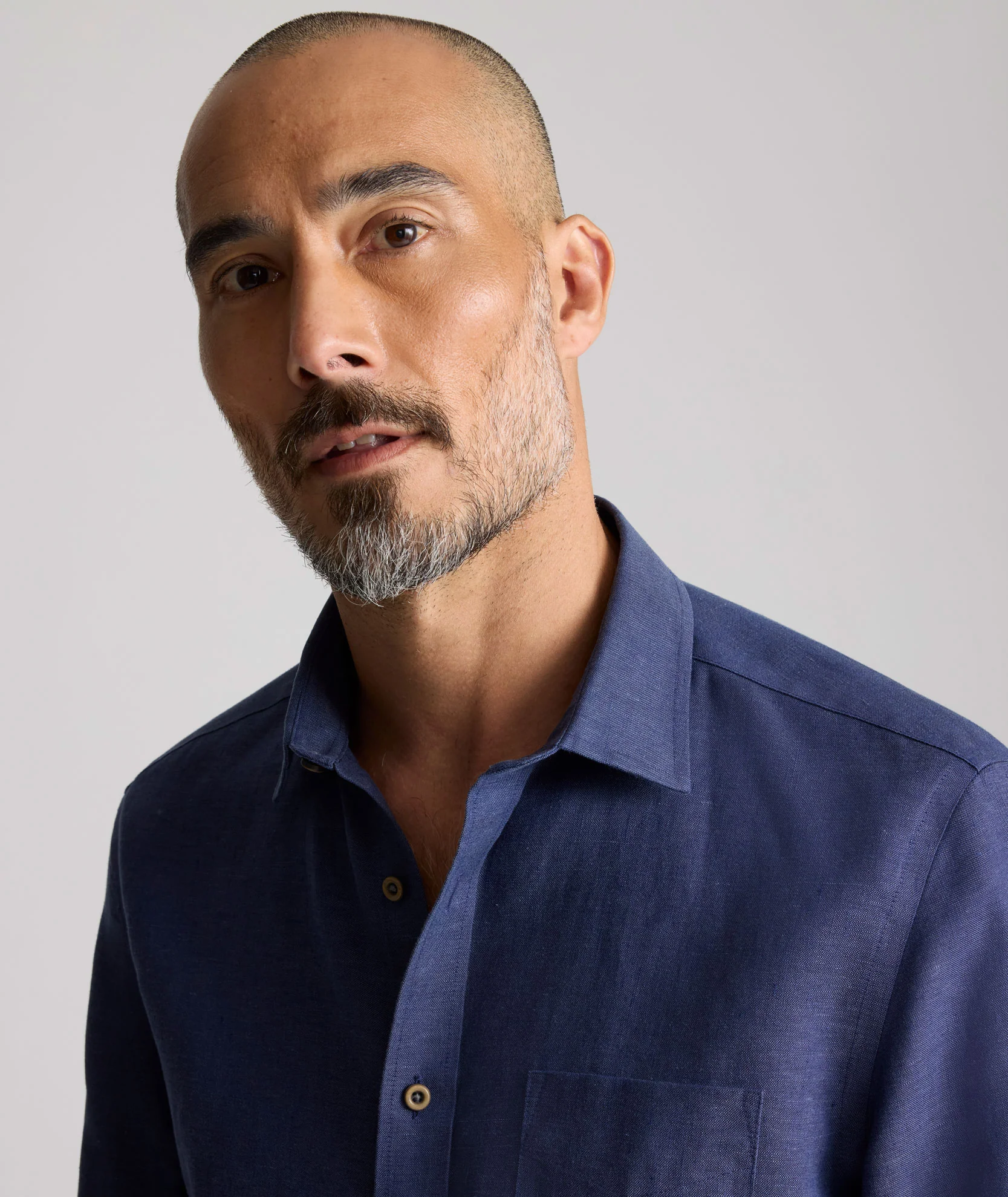 Wrinkle-Resistant Linen Vin Santo Shirt - Image 2