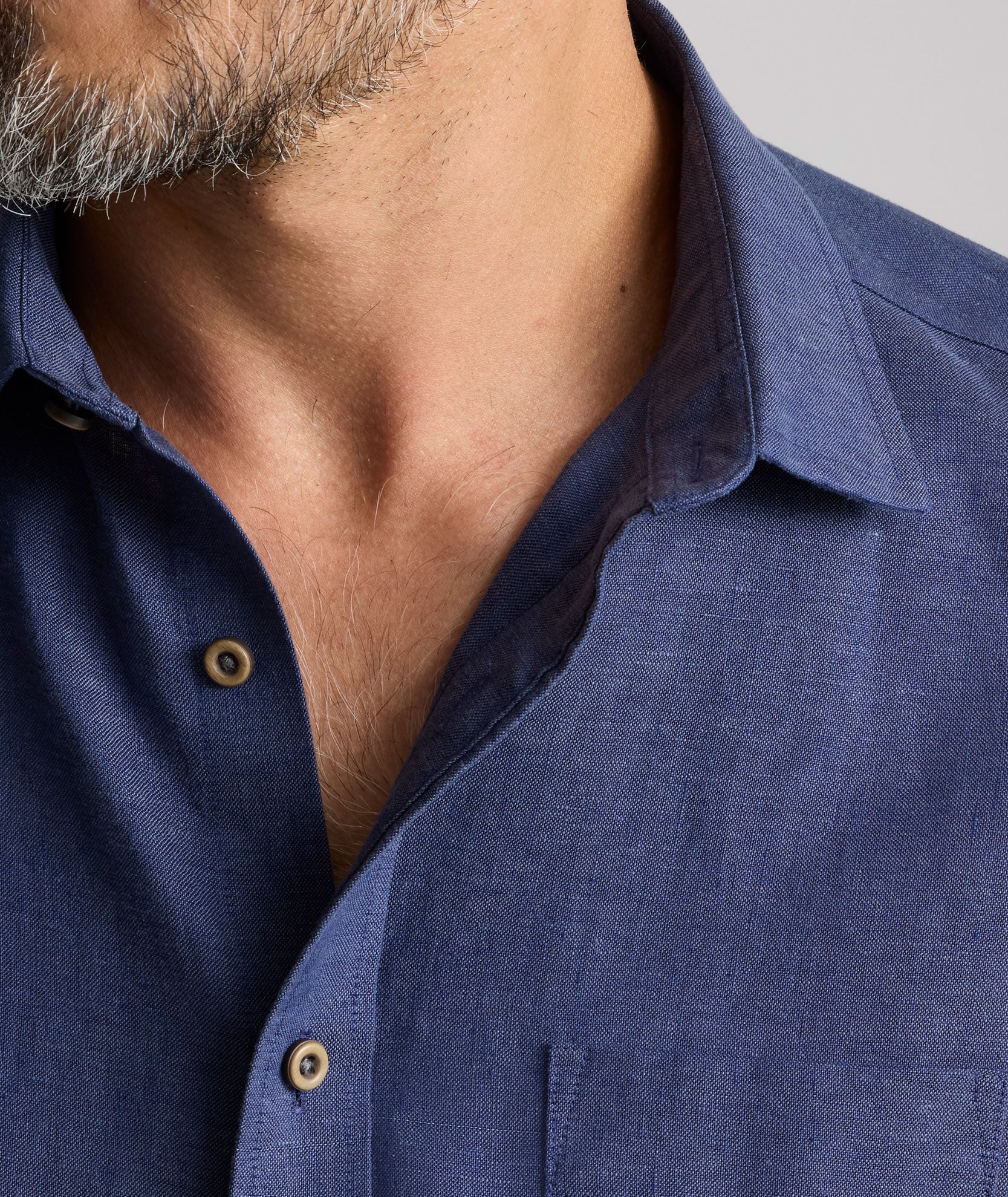 Wrinkle-Resistant Linen Vin Santo Shirt - Image 3